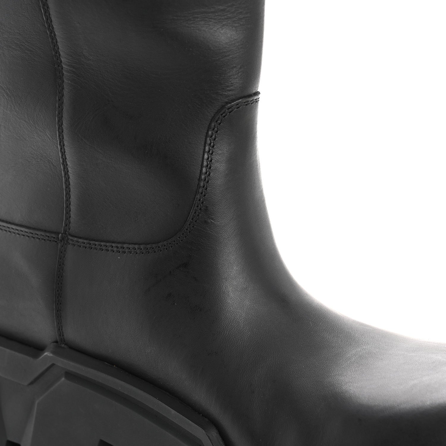 Balenciaga Vegetal Calfskin Bulldozer Boots 40 Black 9 of 10