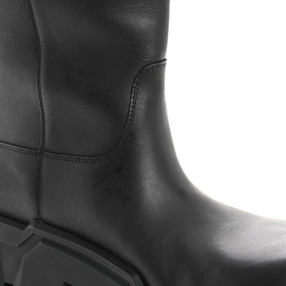 Balenciaga Vegetal Calfskin Bulldozer Boots 40 Black 9 of 10