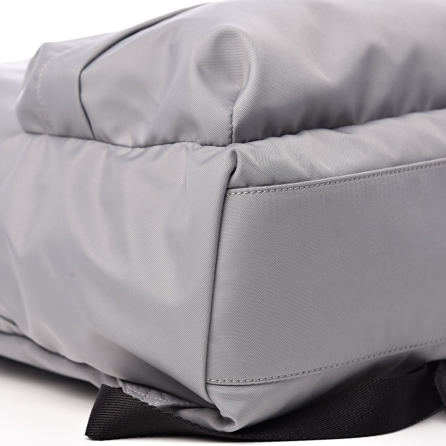 Sport Nylon Logo Embroidered Wheel Backpack Grey Black