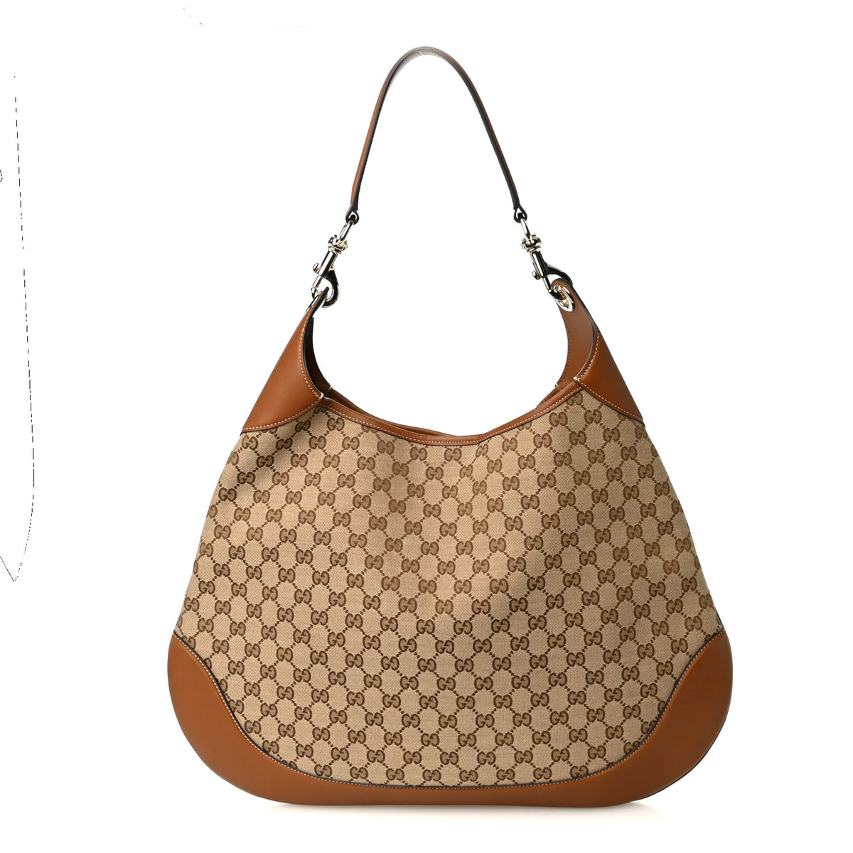 Monogram Micro GG Maxi Shoulder Bag Dark Brown