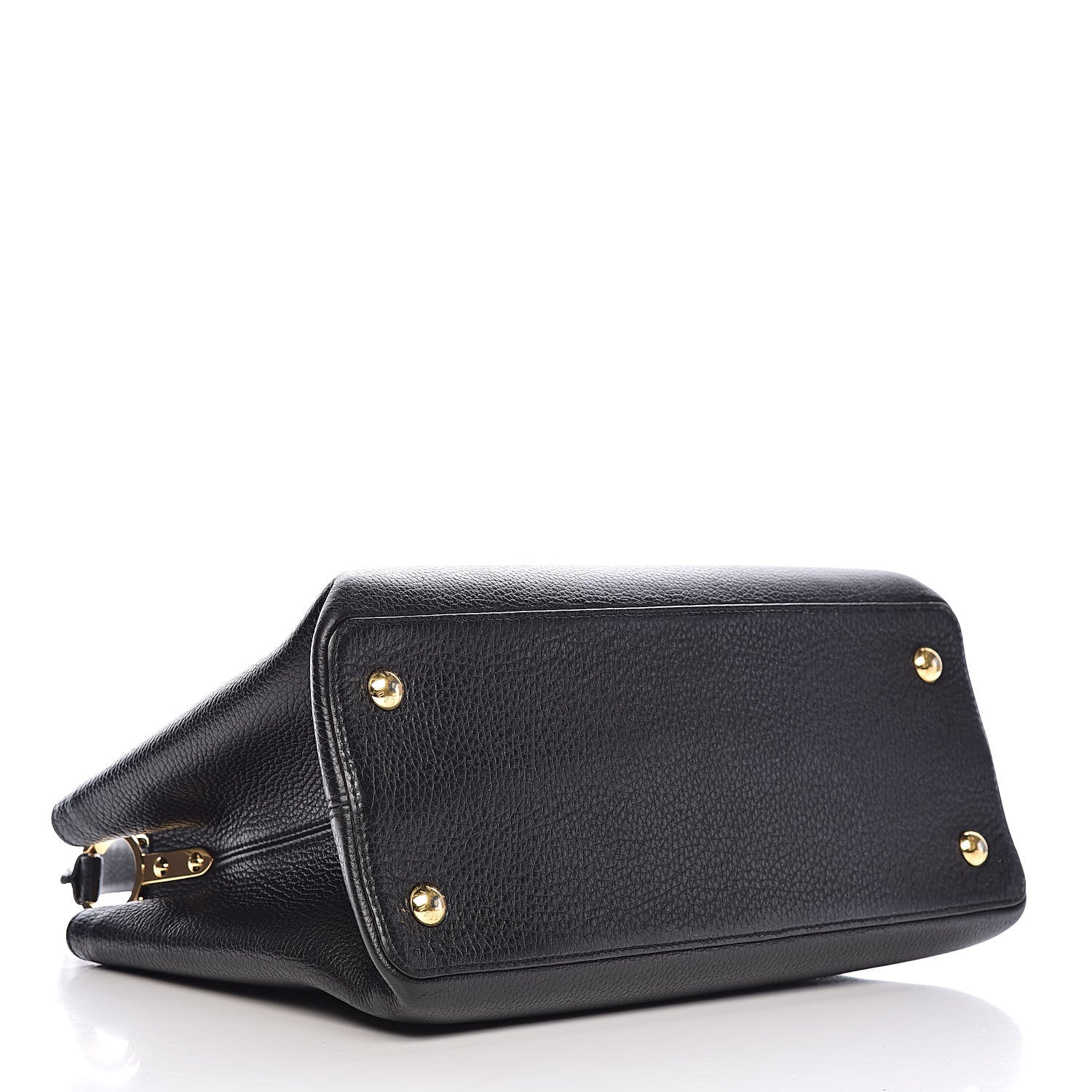Louis Vuitton Taurillon Capucines MM Black 4 of 9