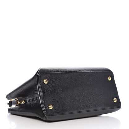 Louis Vuitton Taurillon Capucines MM Black 4 of 9