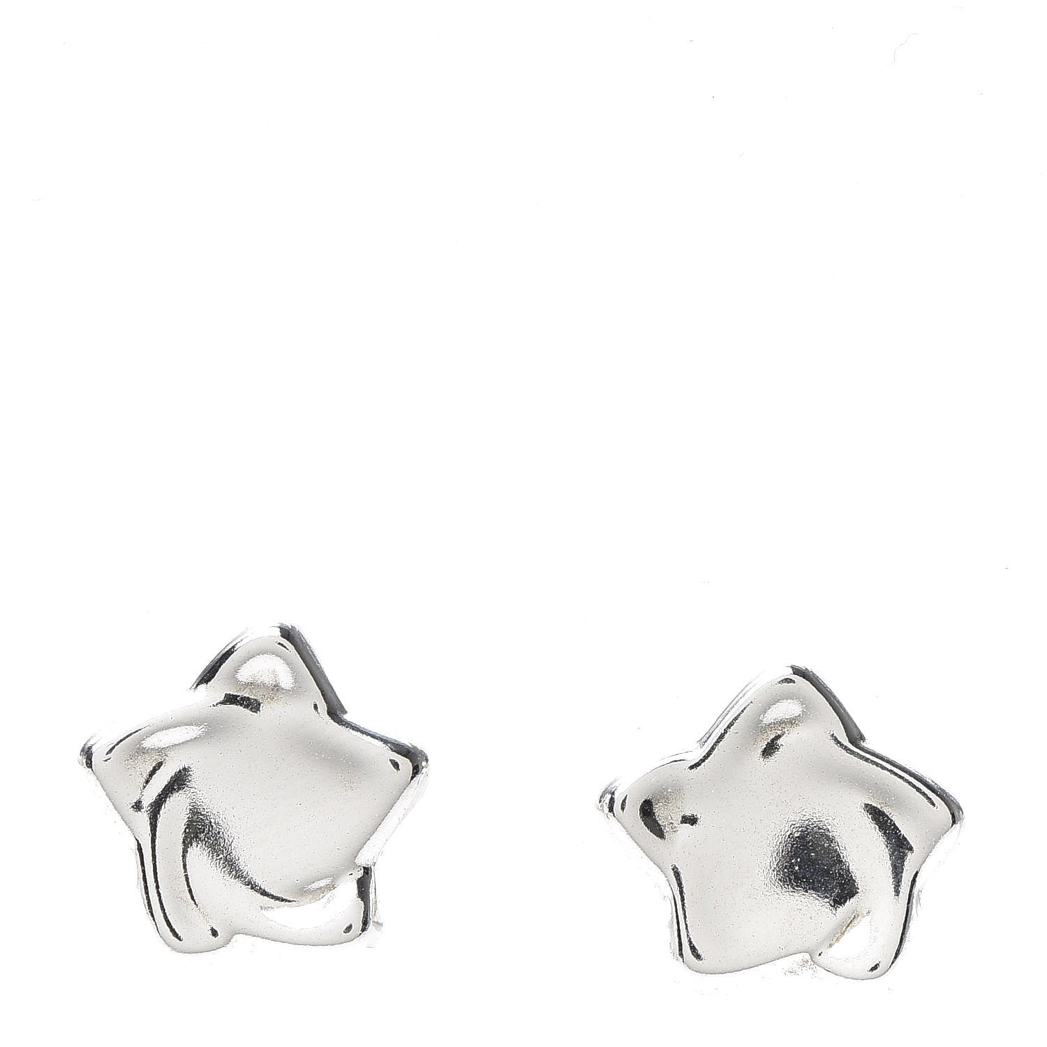 Tiffany Sterling Silver Elsa Peretti Star Earrings 1 of 4