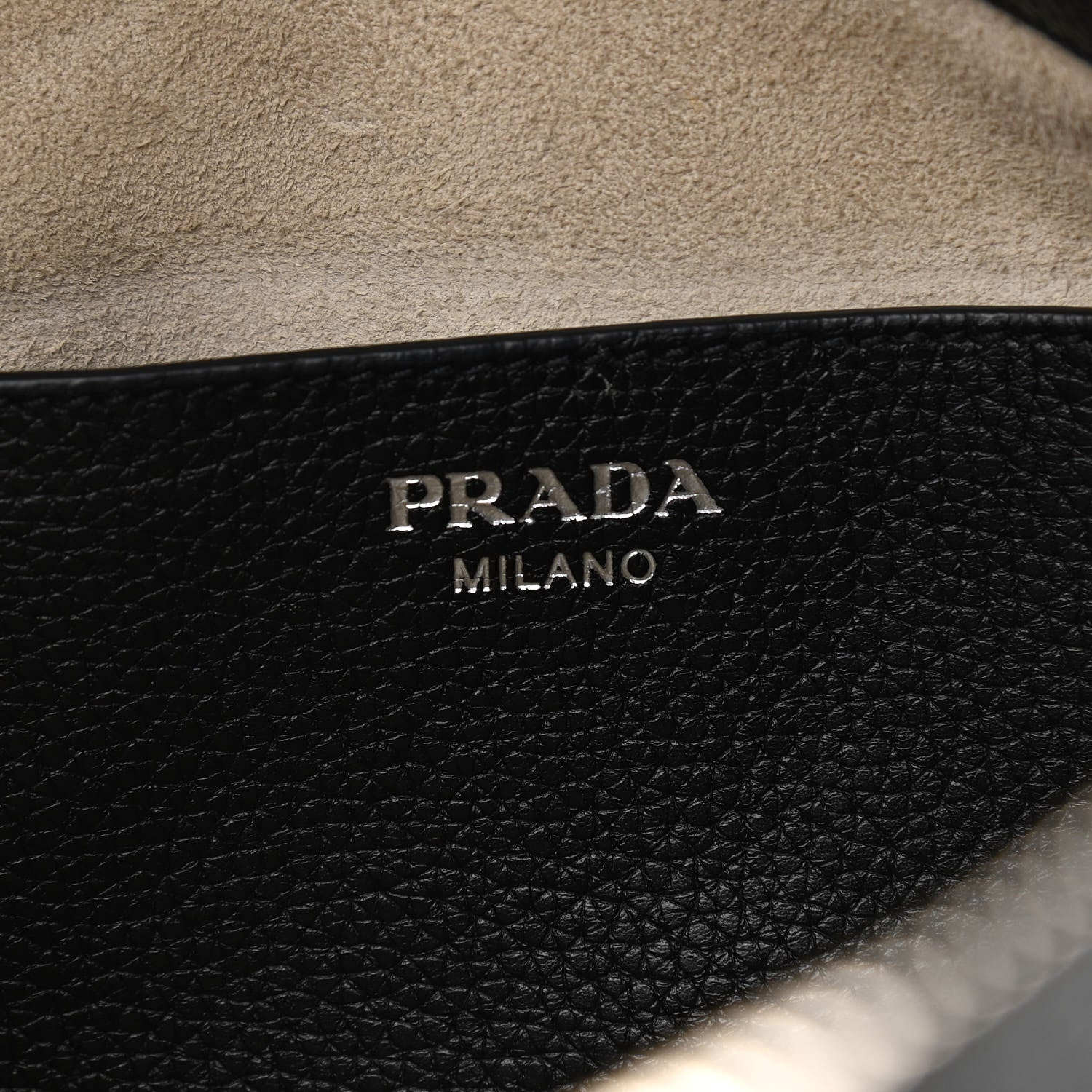 Prada Vitello Daino Shoulder Bag Black 5 of 13