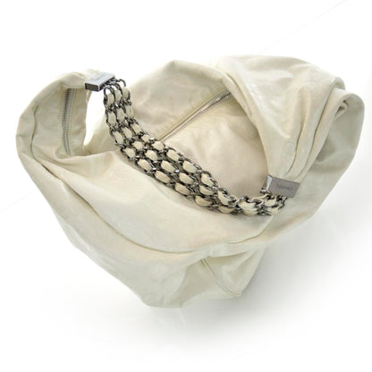 Chanel Lambskin Large Rock and Chain Hobo White 4 of 12