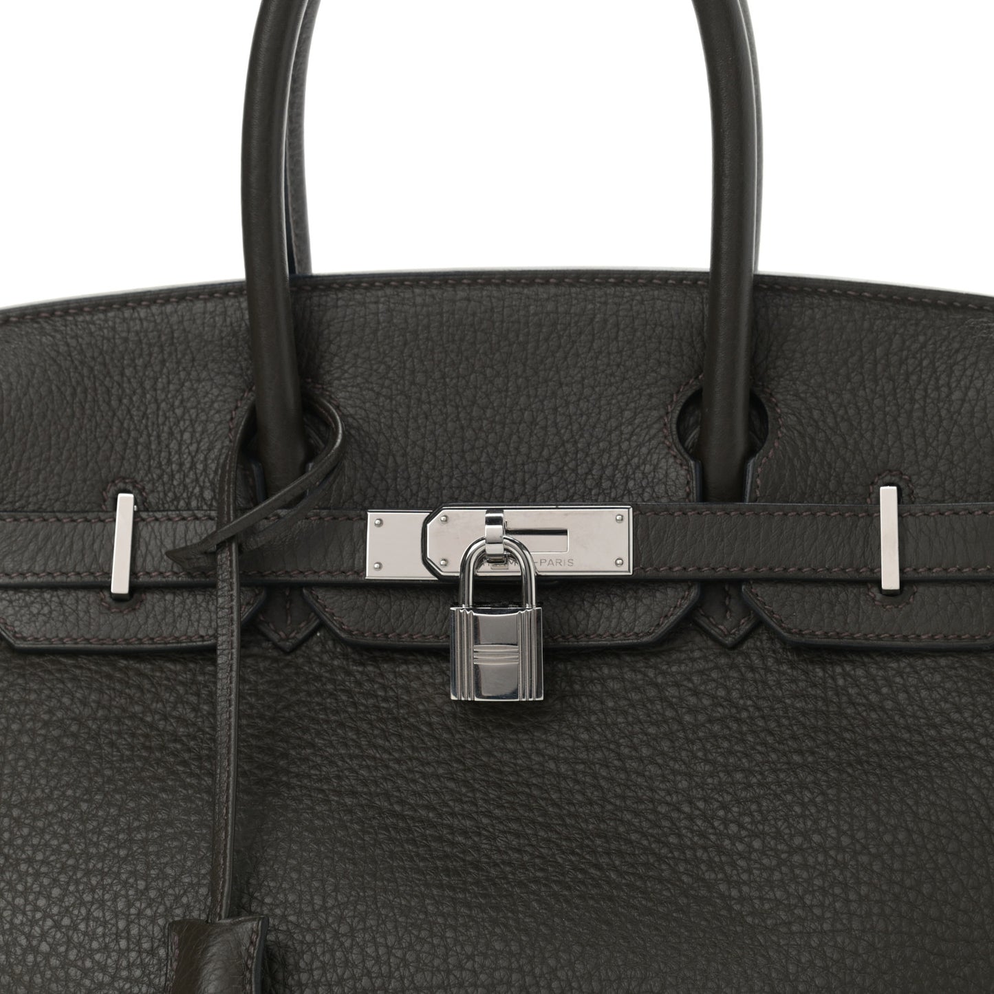 Taurillon Clemence Birkin 30 Vert Bronze