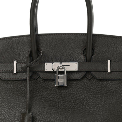 Hermes Taurillon Clemence Birkin 30 Vert Bronze 8 of 15