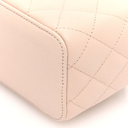 Chanel Caviar Quilted Small Vanity Case With Chain Light Beige 11 of 11