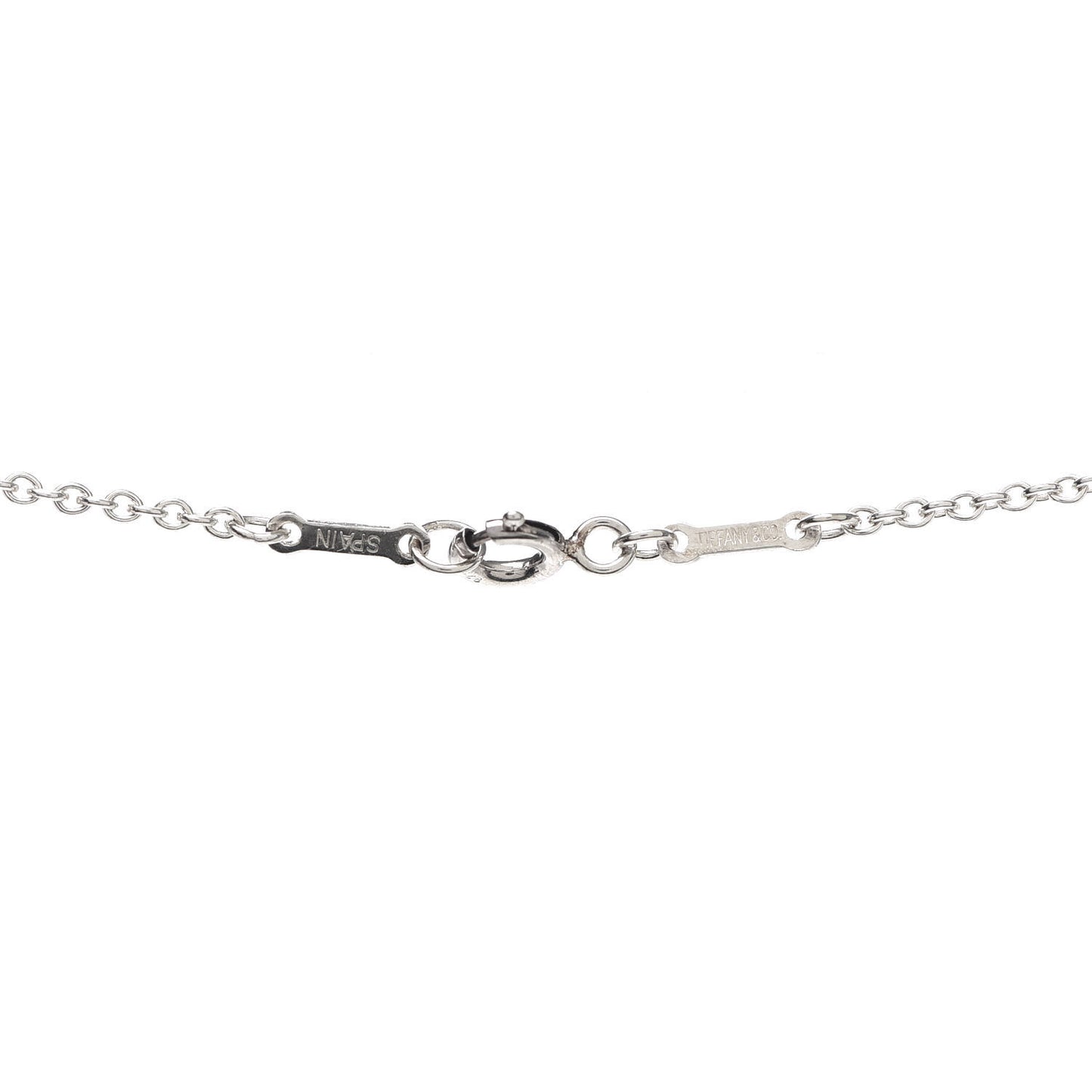 Sterling Silver 22mm Elsa Peretti Open Heart Pendant Necklace