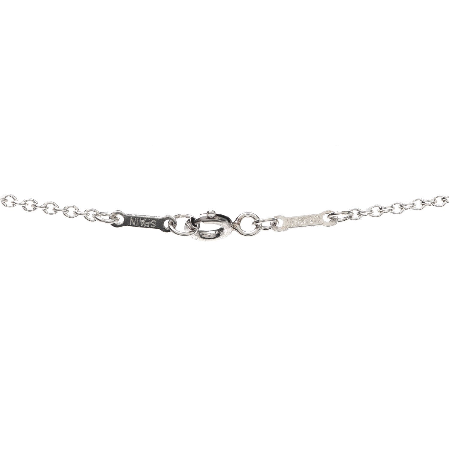 Tiffany Sterling Silver 22mm Elsa Peretti Open Heart Pendant Necklace 6 of 6