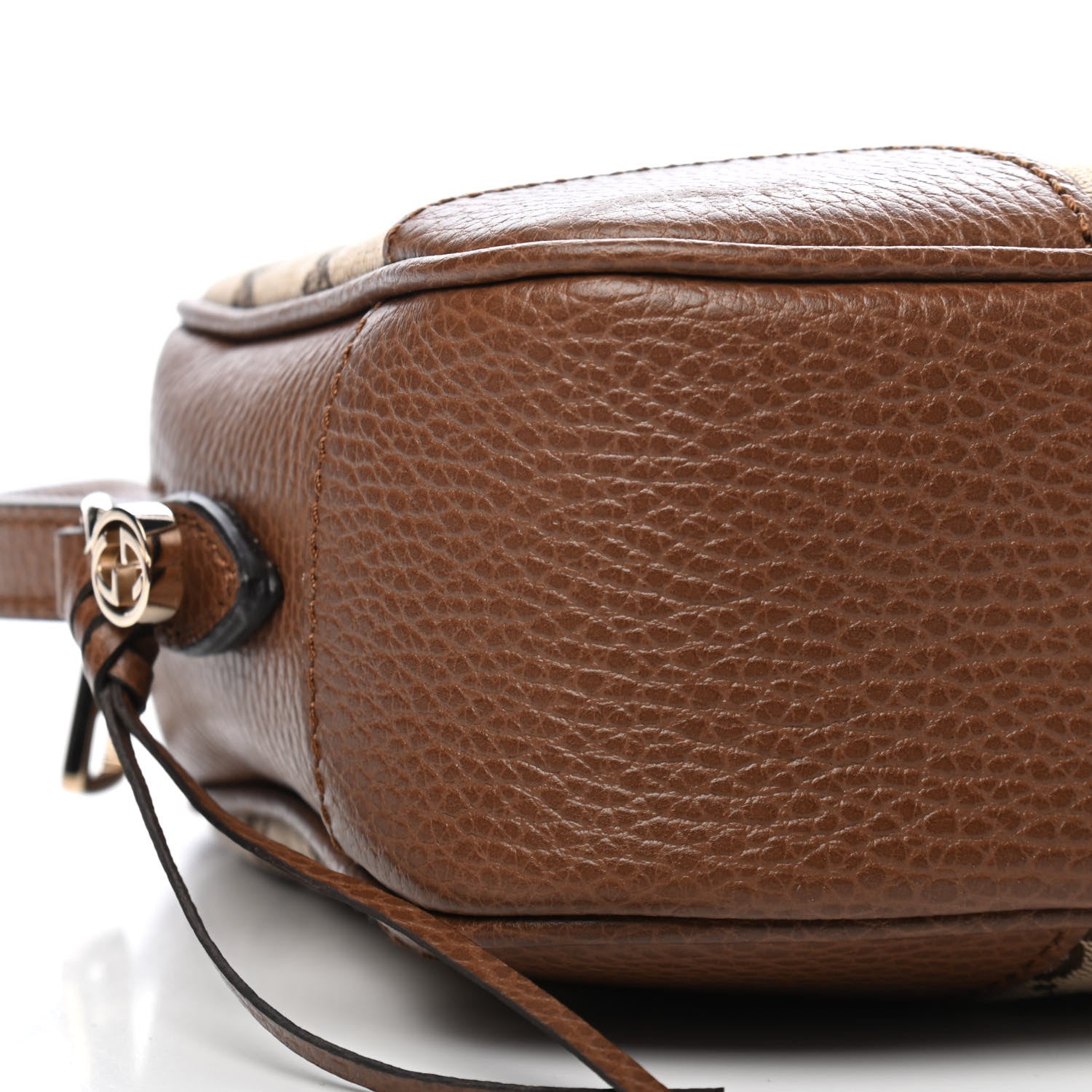 Gucci Monogram Mini Bree Messenger Bag Beige Tabacco 8 of 9