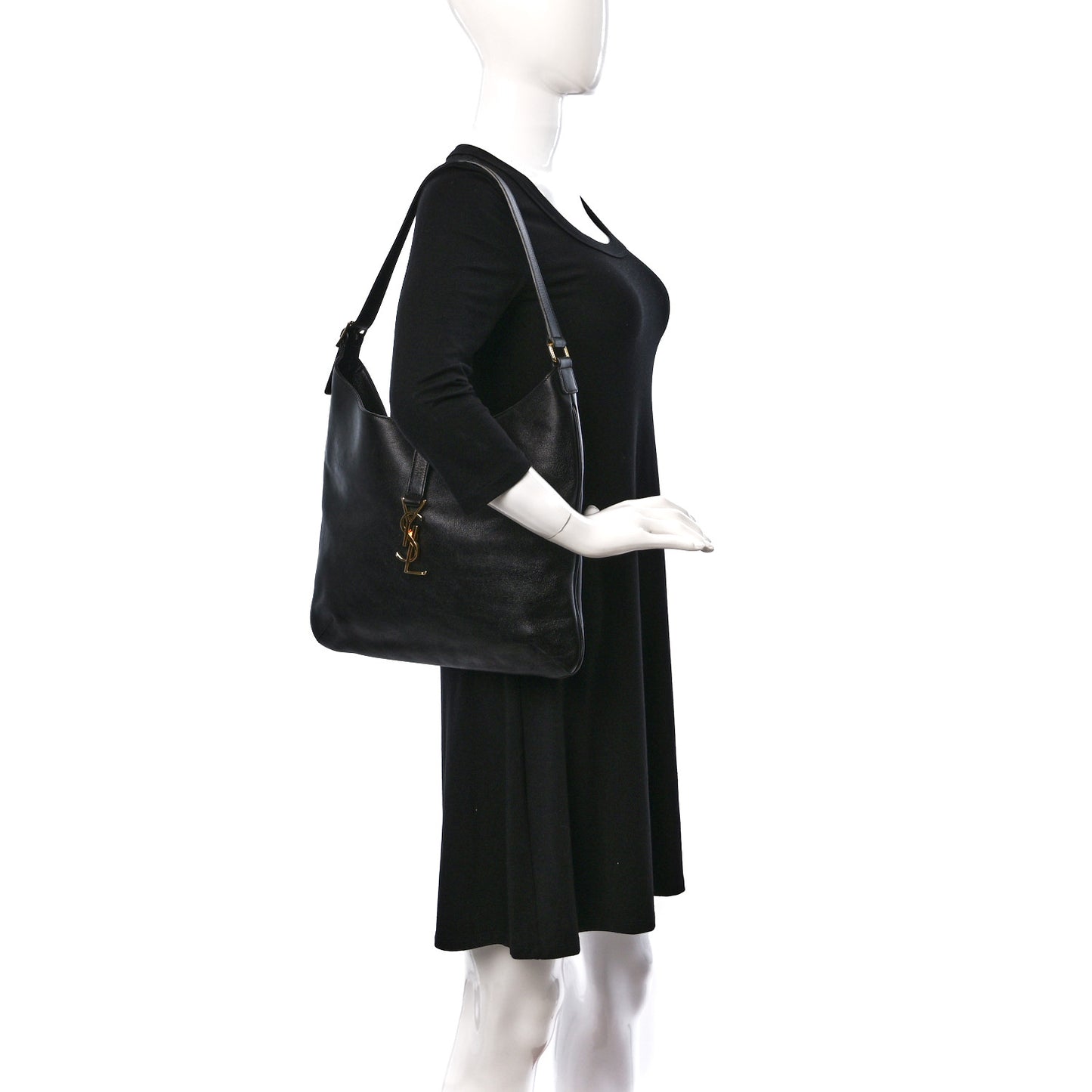 Calfskin Monogram Hobo Black