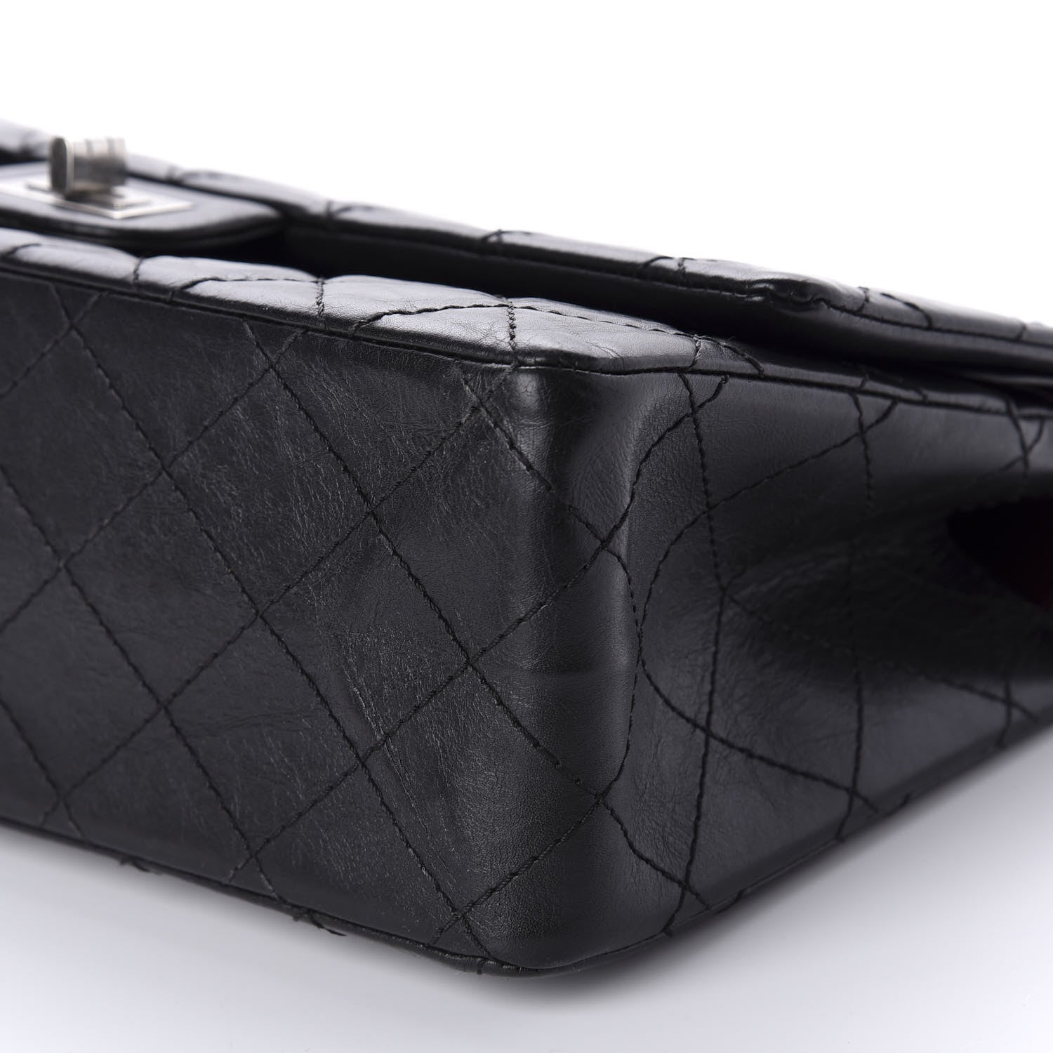 Chanel Aged Calfskin Quilted 2.55 Reissue 226 Flap Black 7 of 10