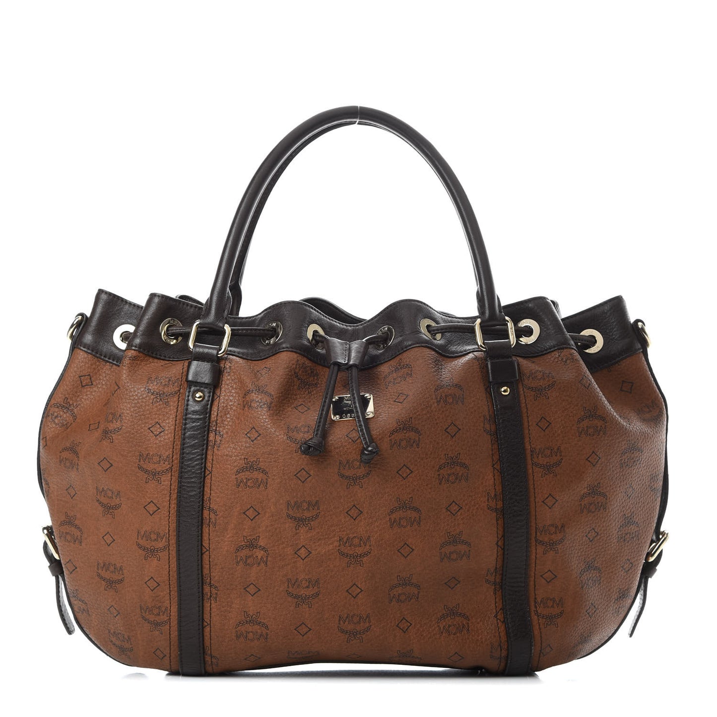 Visetos Drawstring Shopper Cognac