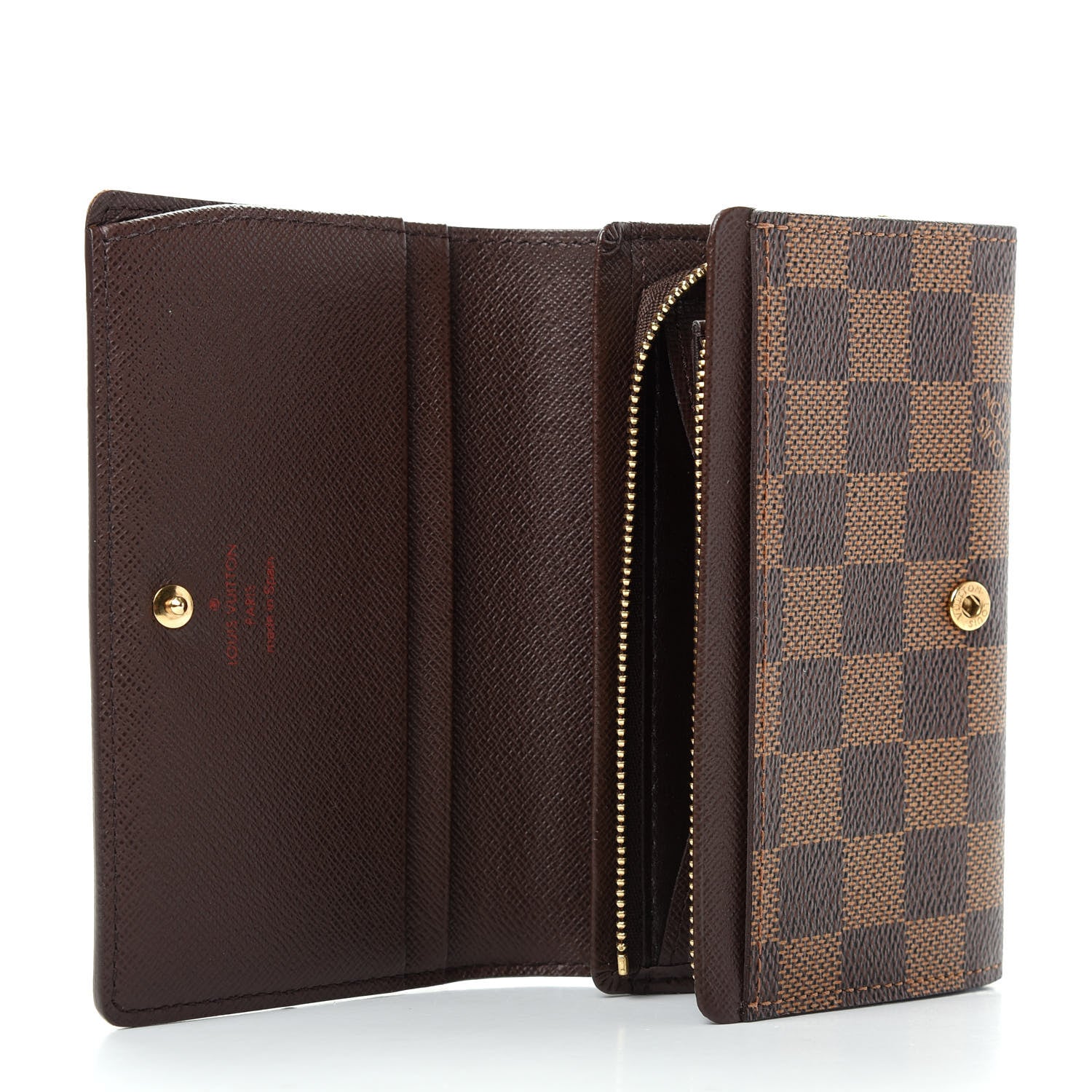 Louis Vuitton Damier Ebene Porte-Monnaie Billets Tresor Wallet 5 of 7