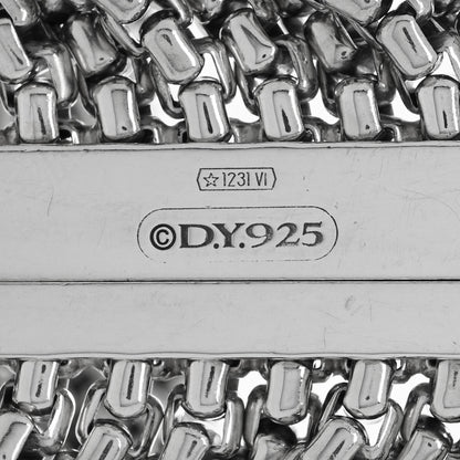David Yurman Sterling Silver Eight-Row Box Chain Bracelet 3 of 3