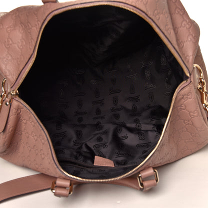 Gucci Guccissima Medium Carry On Duffle Antique Rose 7 of 10