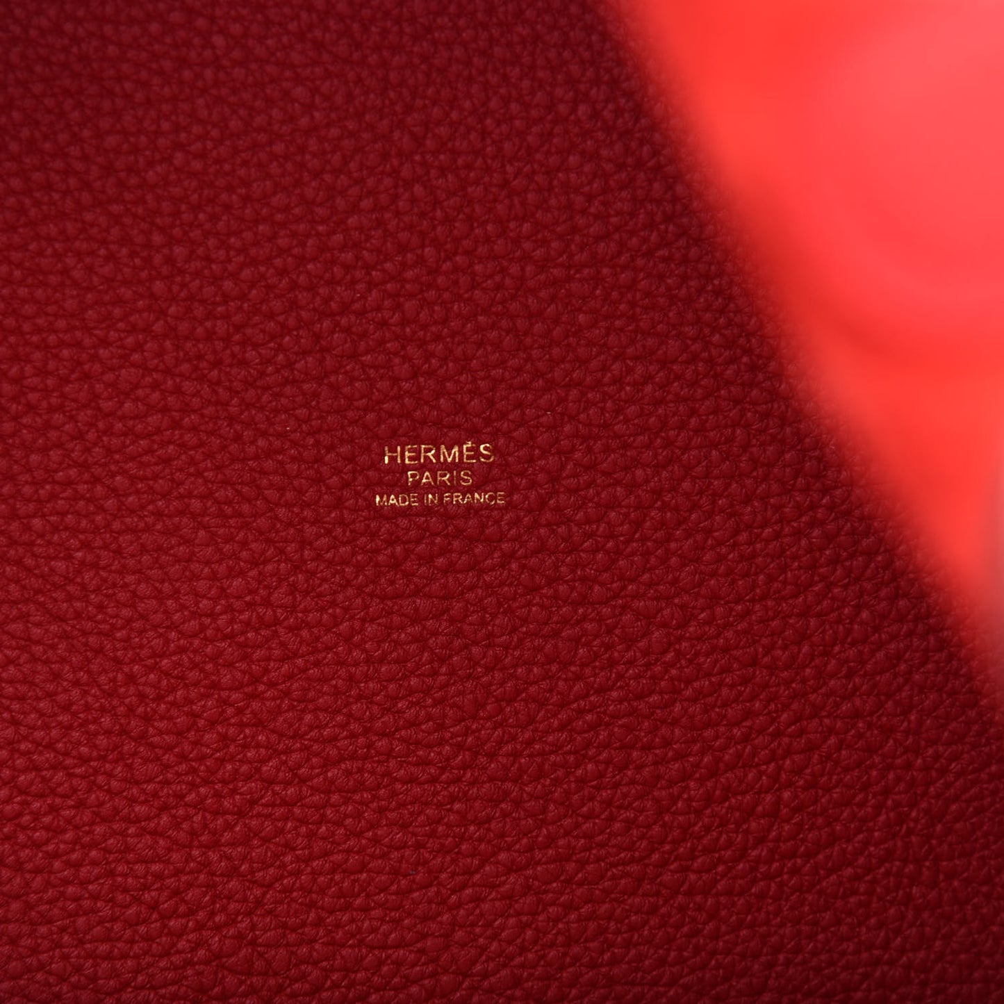 Taurillon Clemence Picotin Lock 22 MM Rouge De Coeur