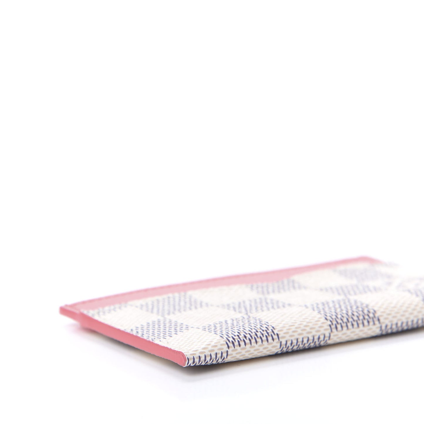 Damier Azur Daily Card Holder Rose Papaye