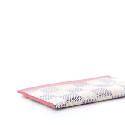 Louis Vuitton Damier Azur Daily Card Holder Rose Papaye 9 of 10