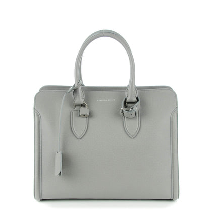 Alexander McQueen Saffiano Heroine Open Tote Grey Melange 1 of 8