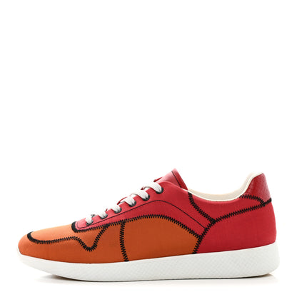 Bottega Veneta Canvas Mens The Speedster Sneakers 43.5 Orange 1 of 9