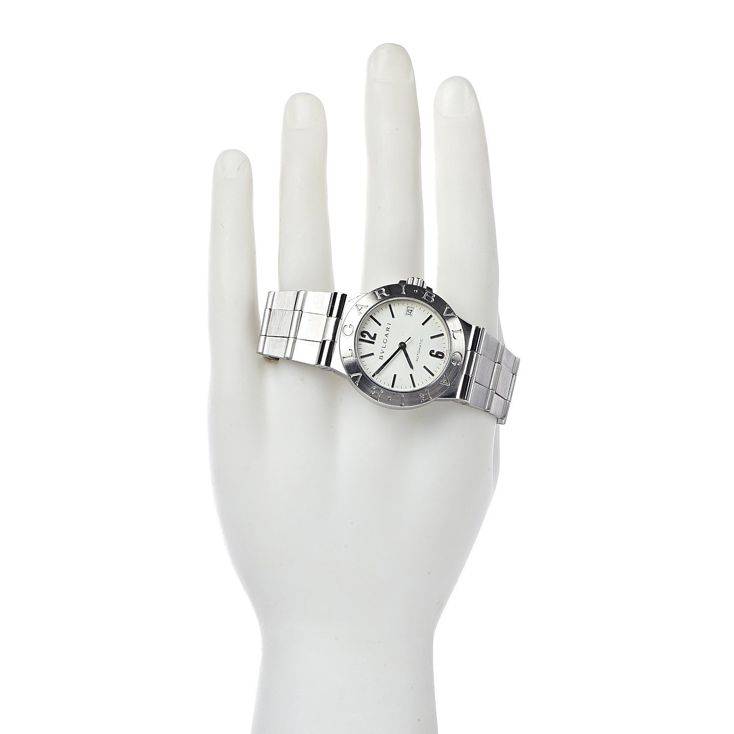 Bulgari Stainless Steel 35mm Diagono Automatic Watch 2 of 6