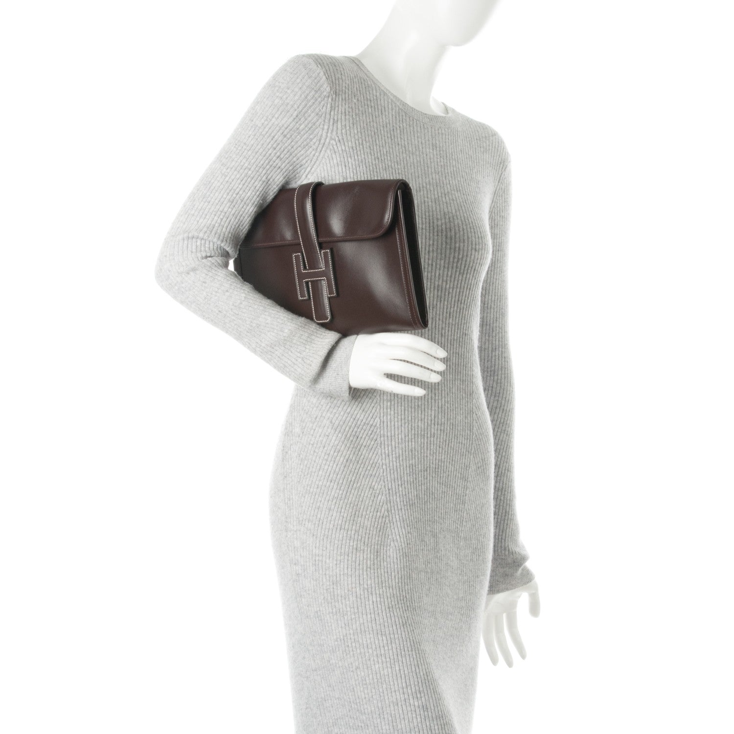 Hermes Box Jige PM Clutch Chocolate 2 of 7