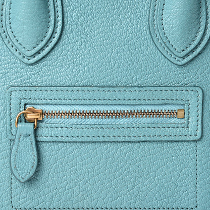 Celine Goatskin Nano Luggage Antarctic 8 of 14