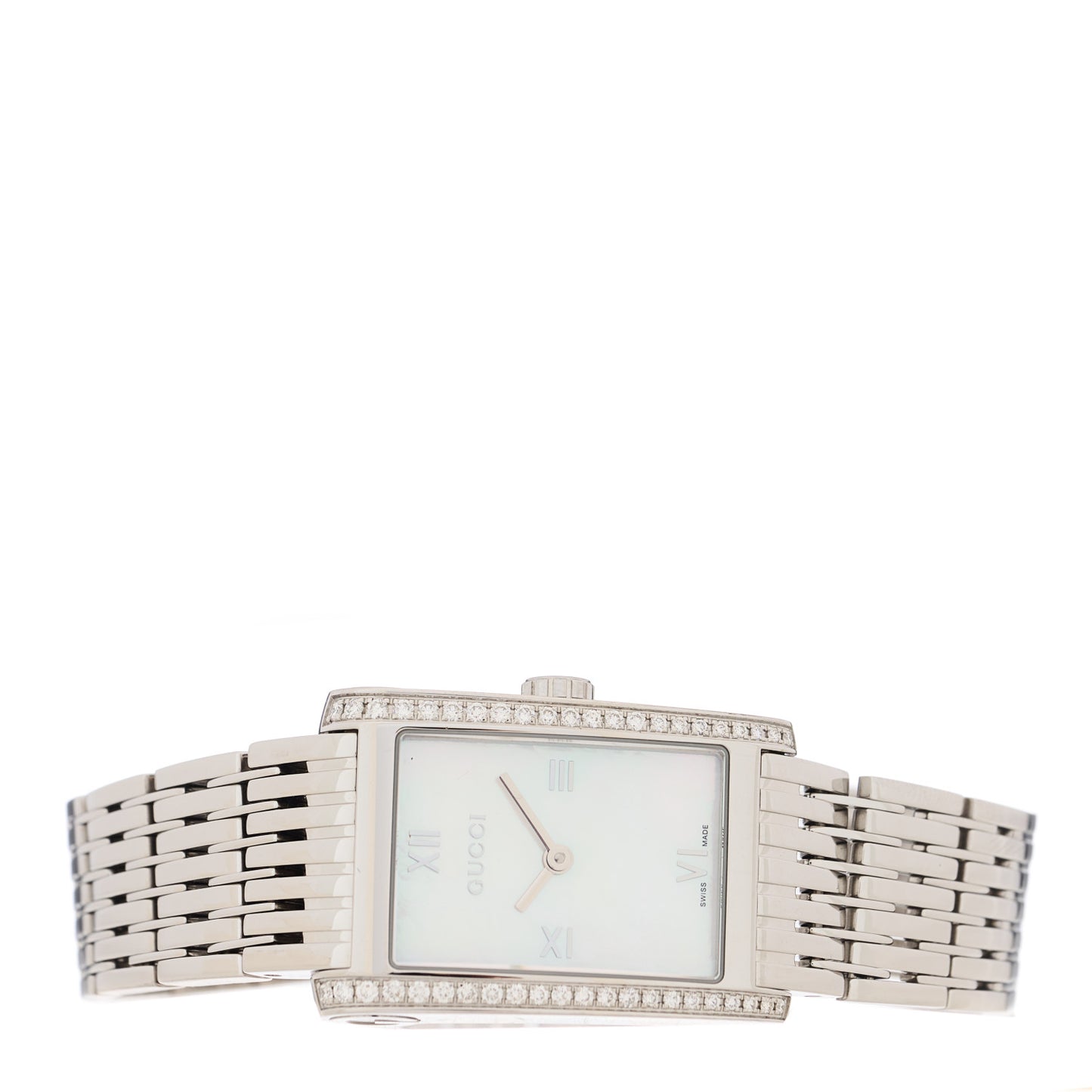 Stainless Steel Diamond Mother of Pearl 21mm 8600J Quartz Watch