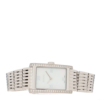 Gucci Stainless Steel Diamond Mother of Pearl 21mm 8600J Quartz Watch 2 of 4