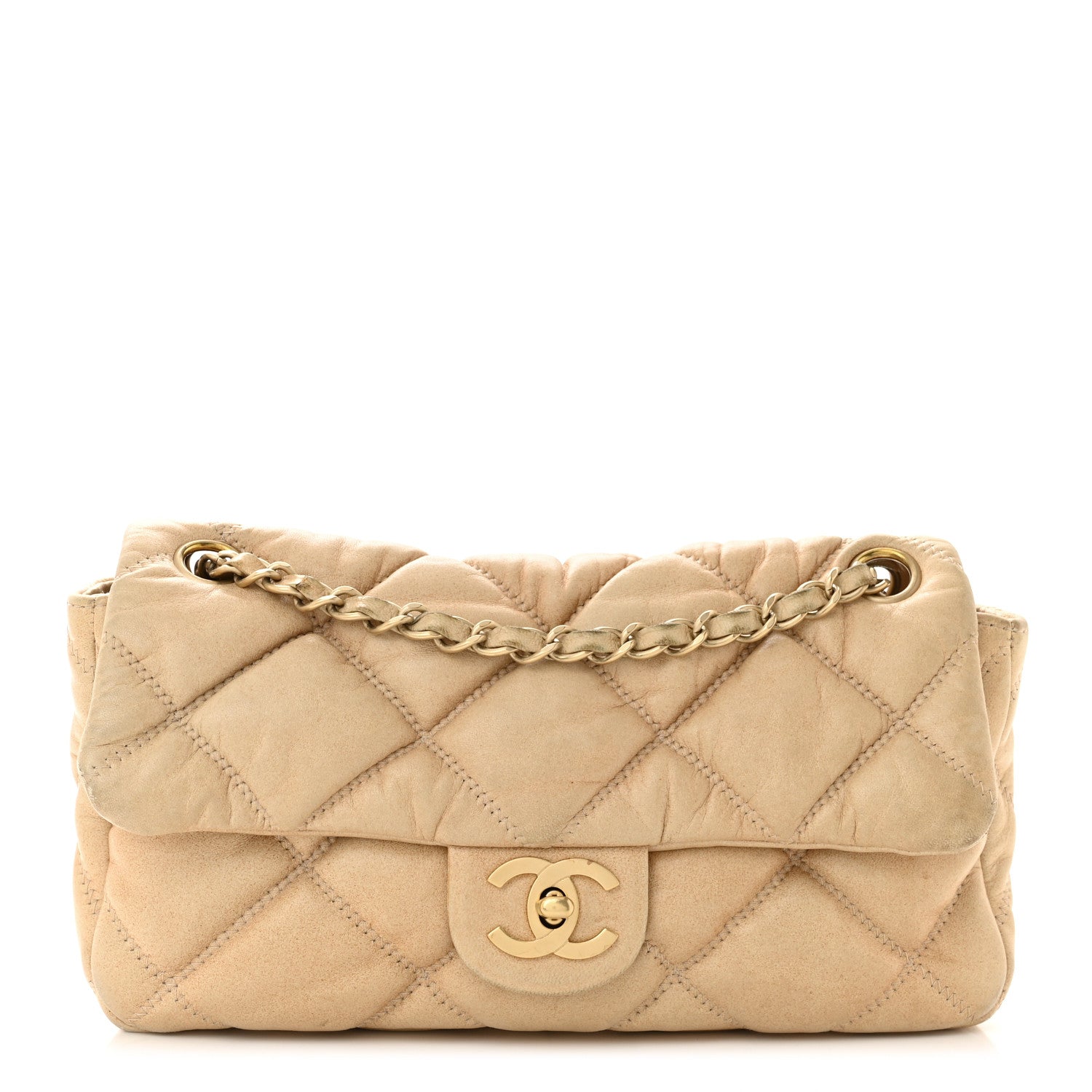 Chanel Calfskin Small Bubble Quilt Flap 1 of 11