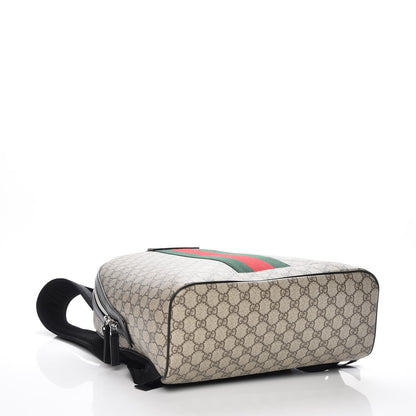Gucci GG Supreme Monogram Web Dome Backpack Black 4 of 7