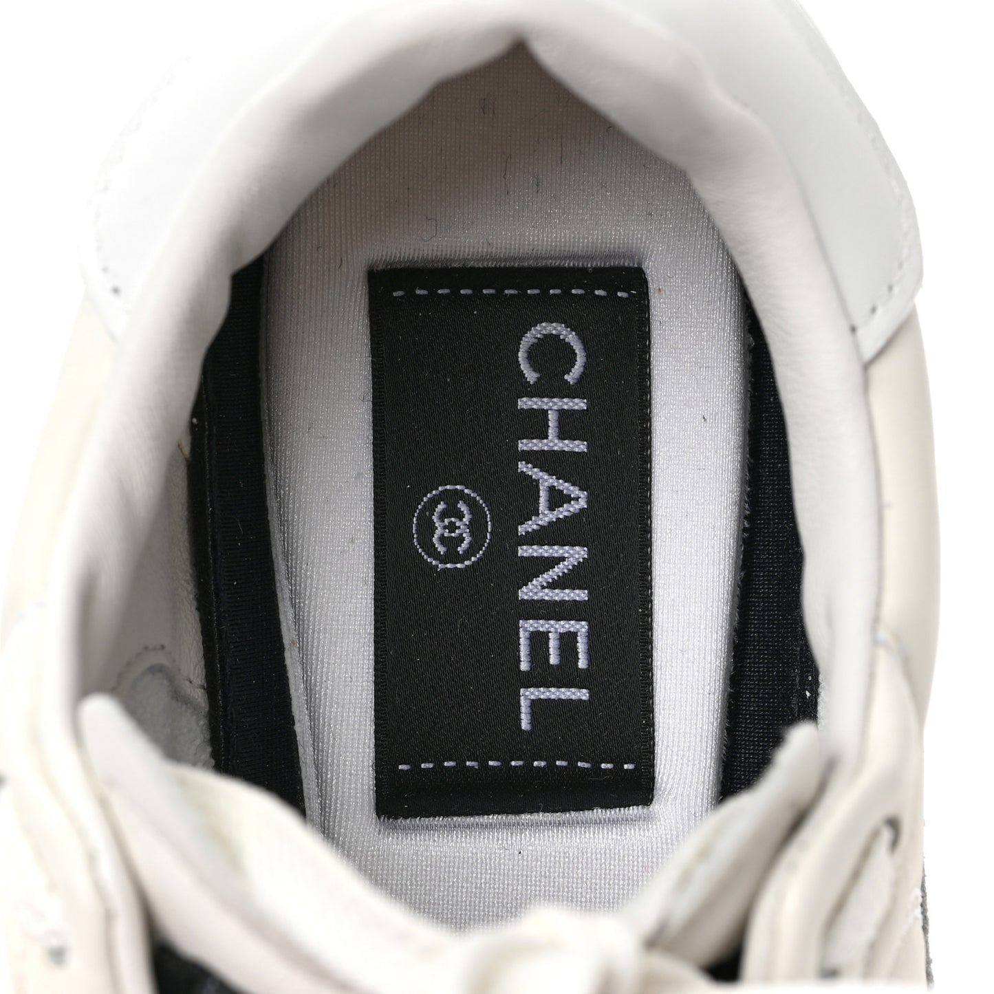 Suede Calfskin Quilted Sneakers 36 White