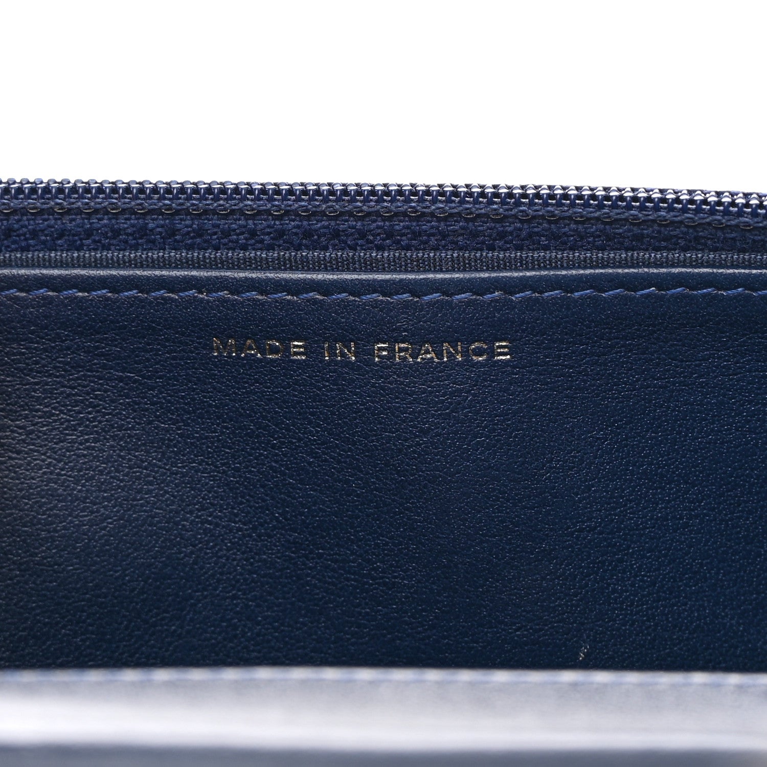 Chanel Caviar Quilted Boy Wallet On Chain WOC Navy 7 of 15