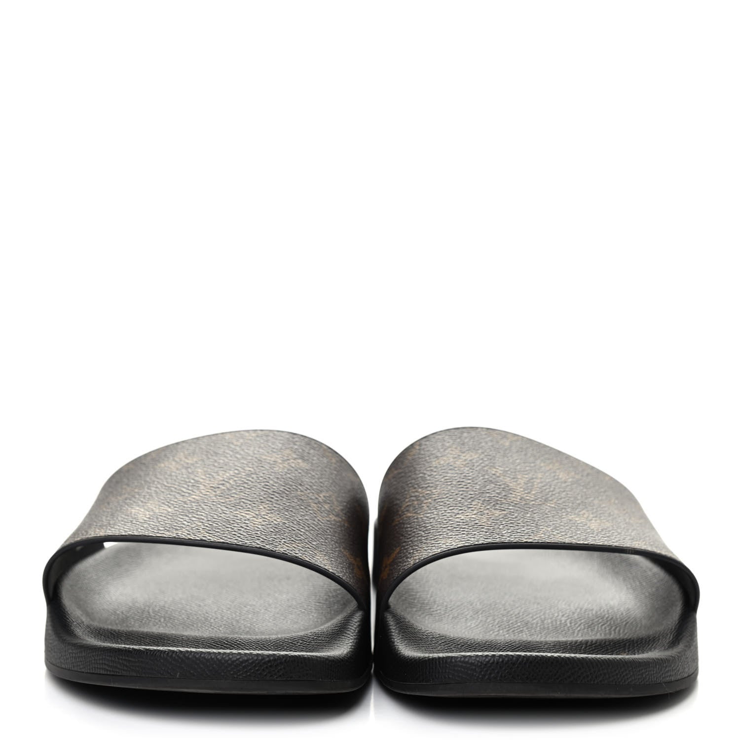 Louis Vuitton Rubber Monogram Mens Waterfront Mules 11 Macassar 2 of 7