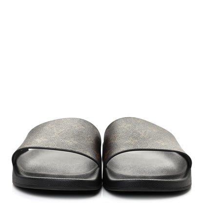 Louis Vuitton Rubber Monogram Mens Waterfront Mules 11 Macassar 2 of 7