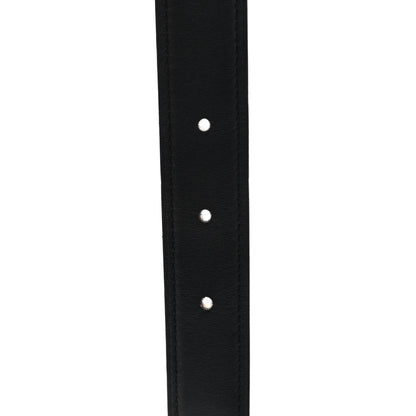 Hermes Swift Epsom 24mm Mini H Belt 75 30 Black Gold 3 of 5