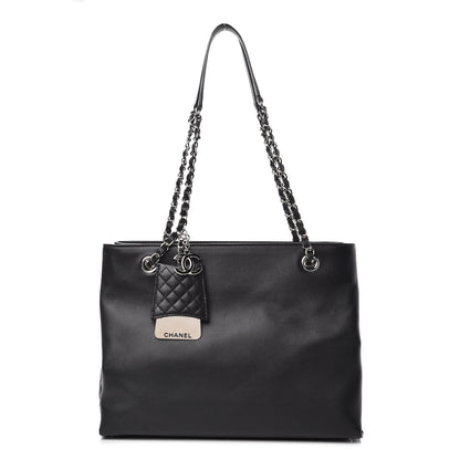 Chanel Calfskin Shopping Tote Black 1 of 10