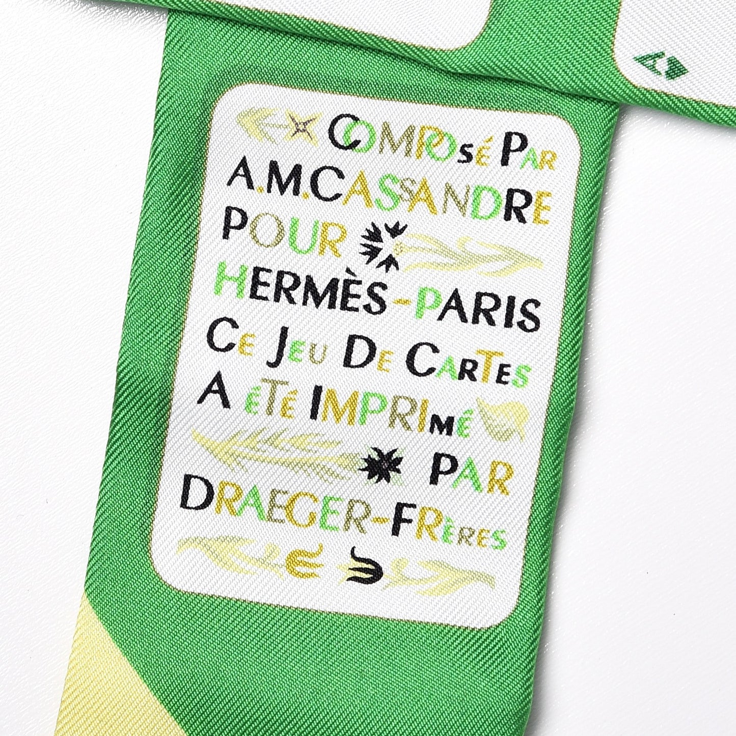 Silk Jeu de Cartes Twilly Vert Emeraude Black Jaune Soufre