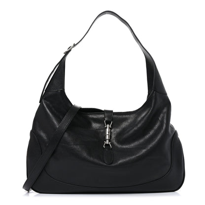 Gucci Calfskin Large Jackie 1961 Shoulder Bag Black 1 of 10