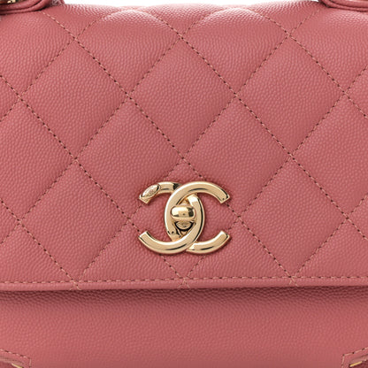Chanel Caviar Quilted Small Business Affinity Flap Dark Pink 8 of 13