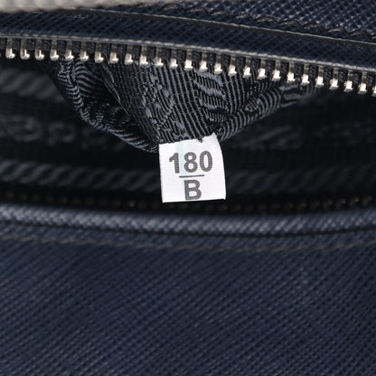 Prada Saffiano Medium Galleria Double Zip Tote Baltico 9 of 10