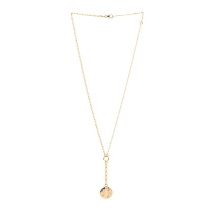 Foundrae 18K Yellow Gold Diamond Small Resilience Medallion Mixed Belcher Extension Chain Necklace 3 of 6