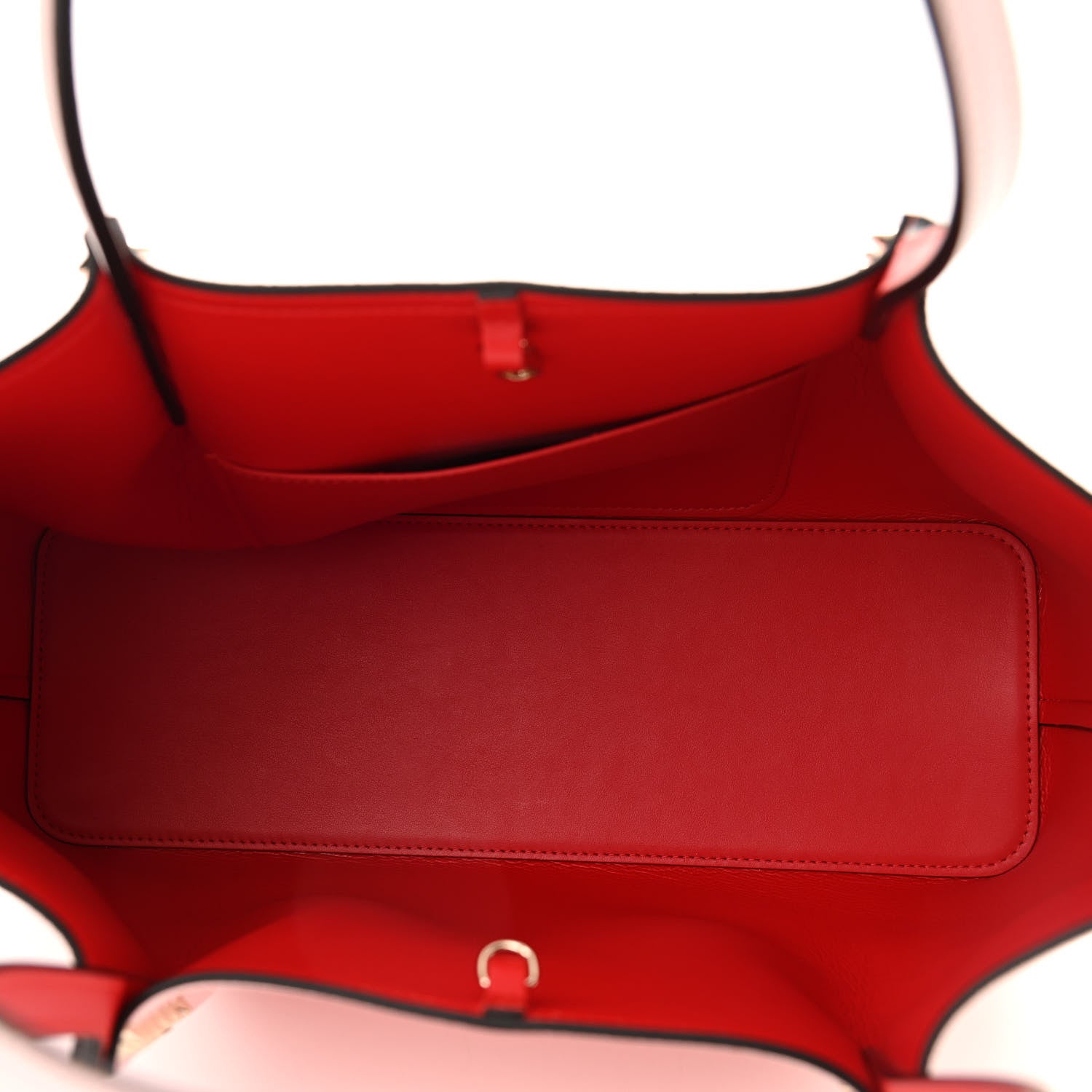 Christian Louboutin Calfskin Spiked Small Cabarock Shopper Tote Poupee 9 of 21