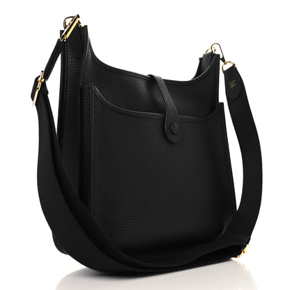 Hermes Taurillon Clemence Evelyne III PM Black 3 of 11