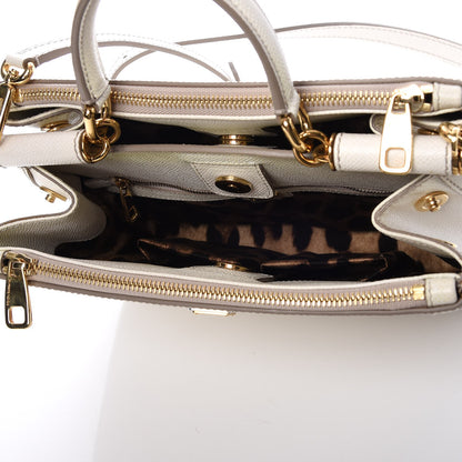 Dolce & Gabbana Dauphine Miss Sicily Double Zip Satchel White 6 of 14