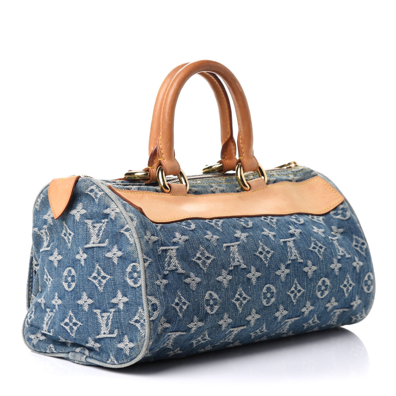 Louis Vuitton Monogram Denim Neo Speedy Blue 3 of 10