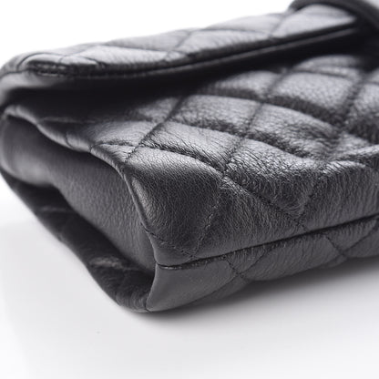 Chanel Sheepskin Mademoiselle Clutch Black 9 of 10