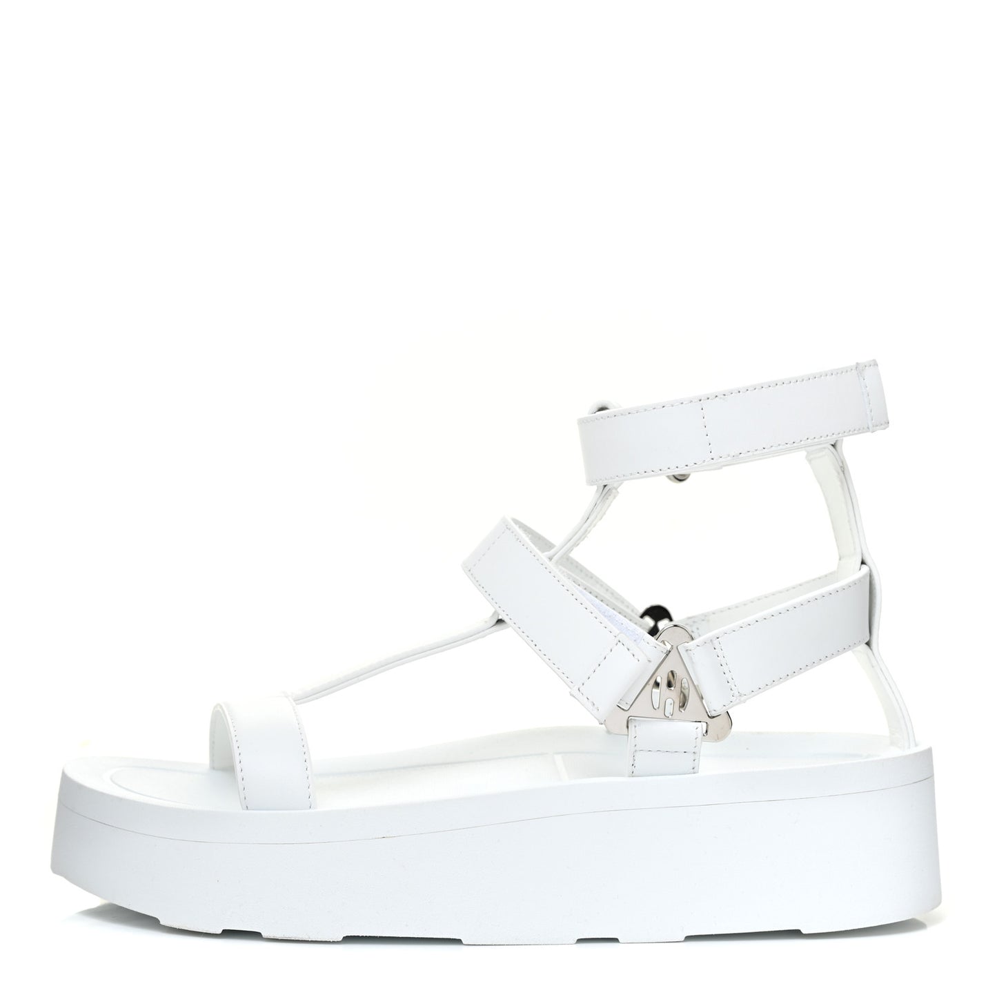 Calfskin Womens Enid Sandals 37 White